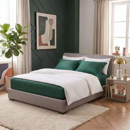 Drap Housse Satiné Ice Silk Effet Soie – 19 Couleurs